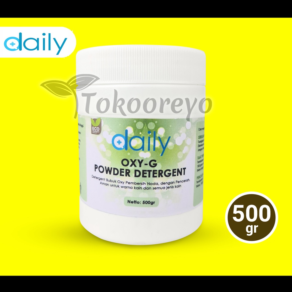 Jual DAILY OXY-G 500 GRAM DETERGENT POWDER DETERJEN BUBUK | Shopee ...