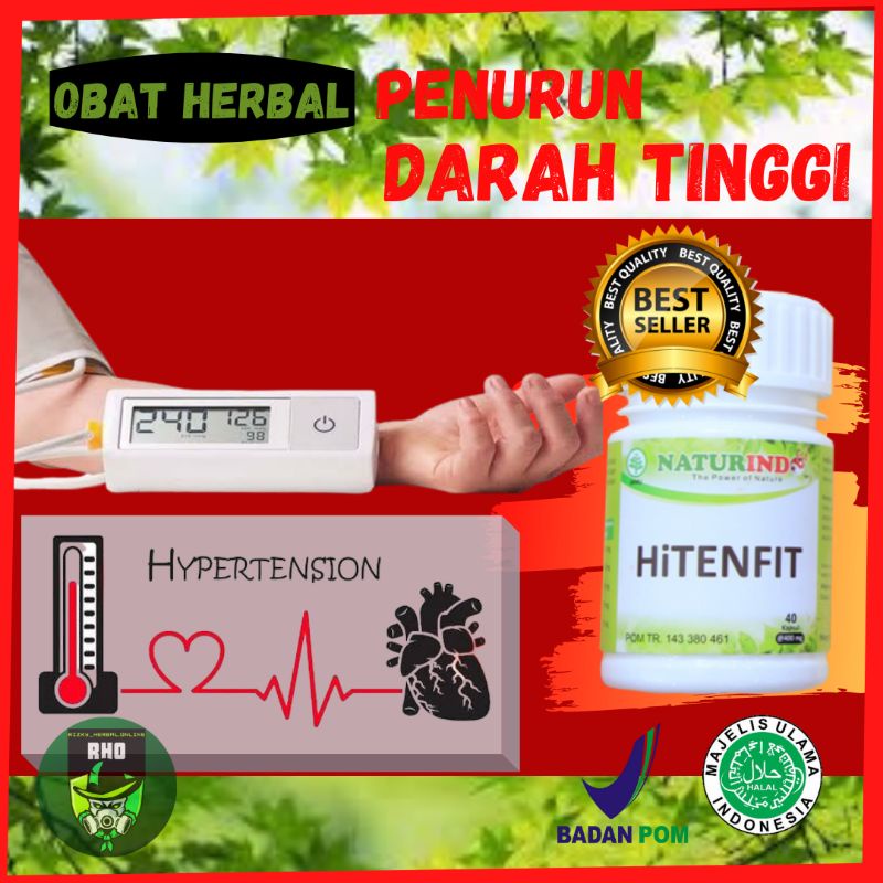 Jual OBAT DARAH TINGGI HIPERTENSI PENURUN TENSI DARAH PUSING HITENFIT