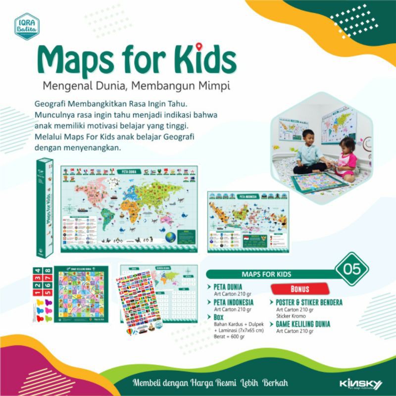 Jual Map For Kids Kinsky | Shopee Indonesia