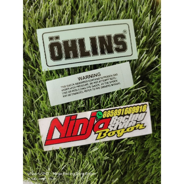 Jual Stiker Sticker Ohlins Sticker Monoshock Ohlins Transparan