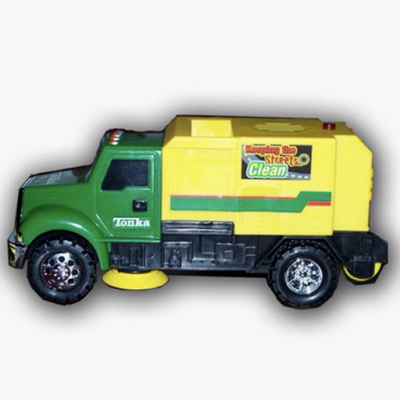 Street sweeper toy truck 2024 tonka