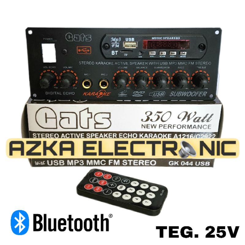 Jual Kit Power Amplifier Speaker Aktif Stereo Plus MP3 Bluetooth 350W