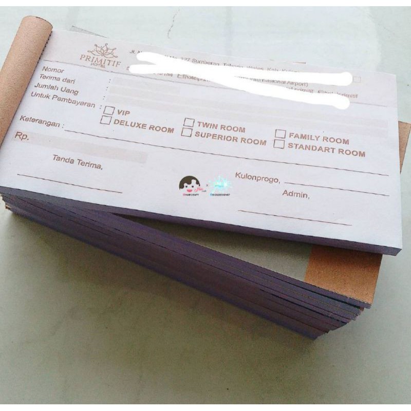 Jual Custom Nota Kwitansi Form Order Olshop Folio Ply