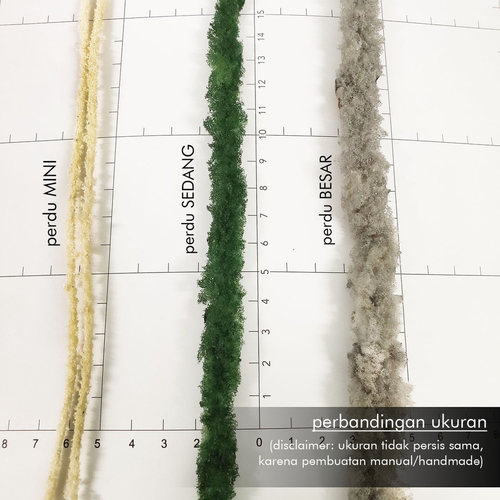 Jual MAKET Pohon PERDU UKURAN KECIL Miniatur Semak MONOCHROME