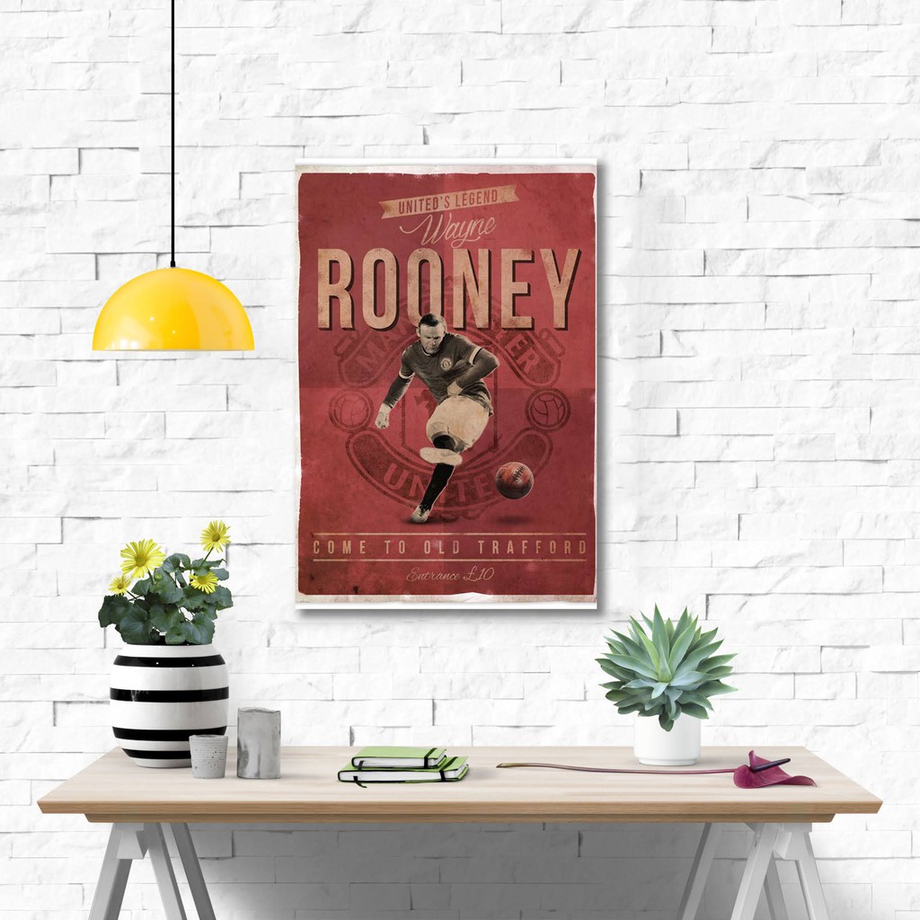 Jual Poster kayu hiasan dinding - Wayne Mark Rooney | Shopee Indonesia