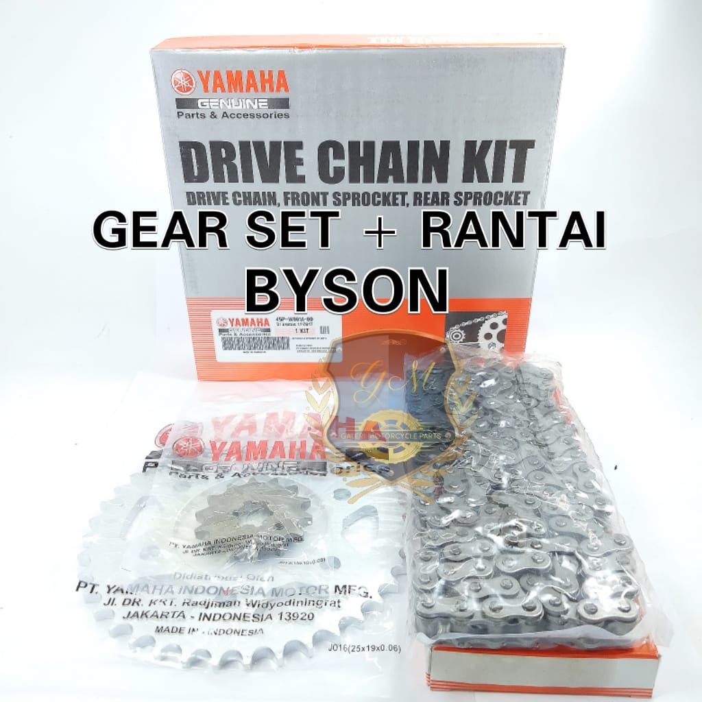 Jual ORIGINAL GEAR SET BYSON YAMAHA GIR SET PAKET KOMPLIT RANTAI GEAR