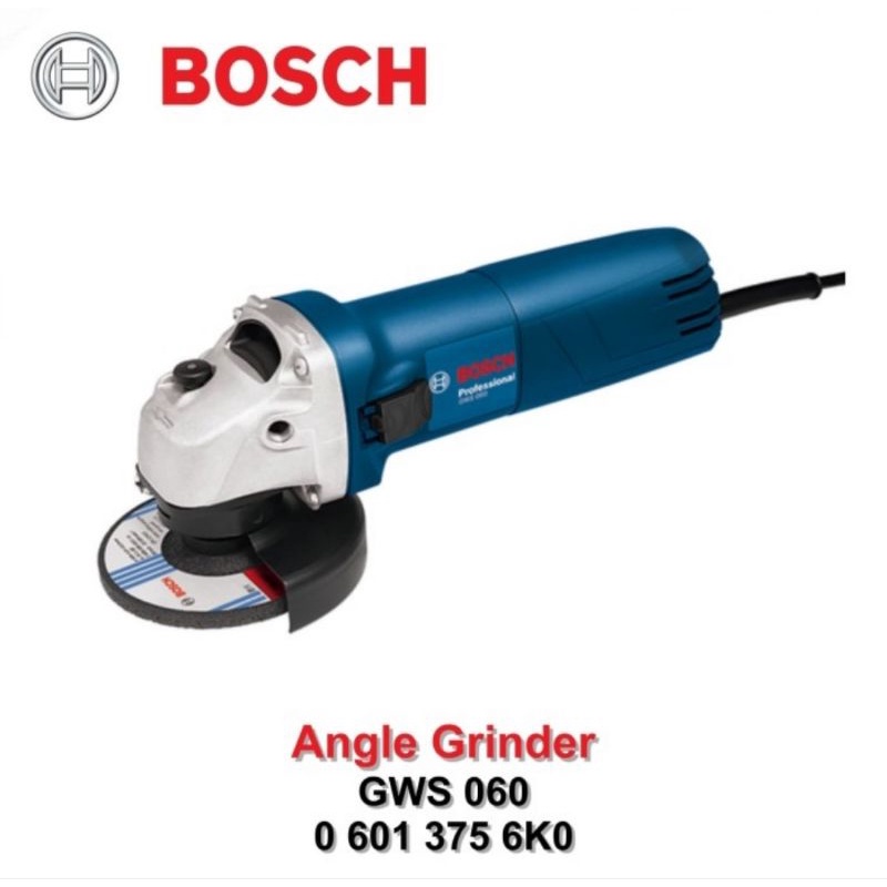 Jual MESIN GERINDA BOSCH GWS 060 4 INCHI / GERINDA TANGAN BOSCH / ANGLE ...