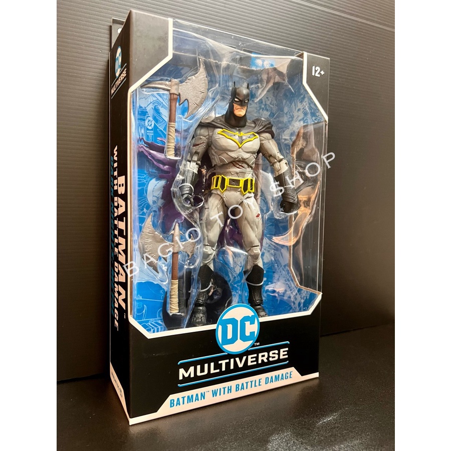 Figurine DC Multiverse - Batman Battle Damage Blue - McFarlane Toys - NEUF