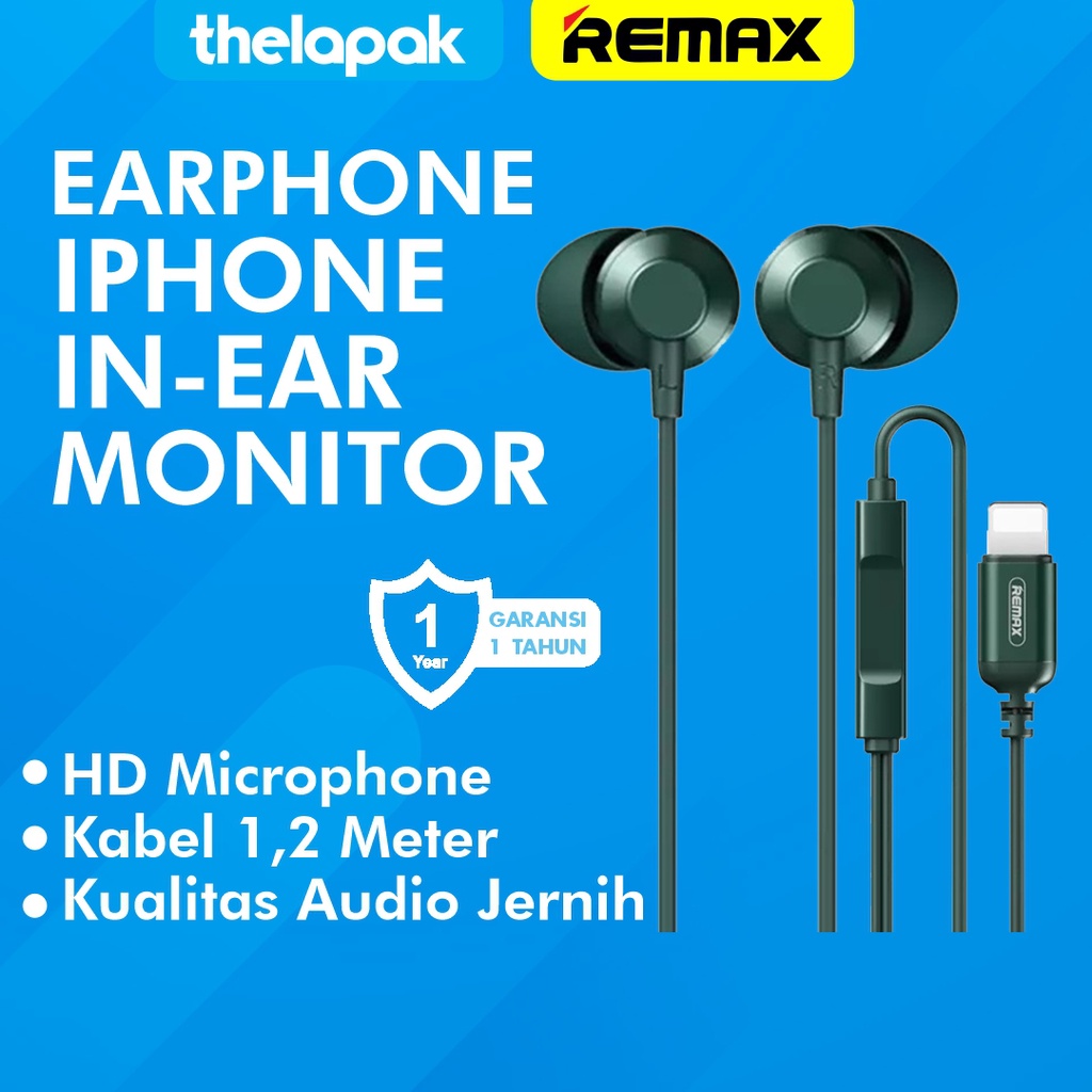Jual Remax Metal Wired Earphone For Iphone RM-512I Original Garansi ...
