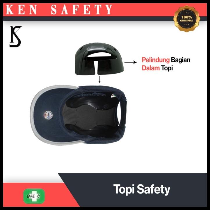 Jual Topi Safety/Pelindung Sport Bump Cap Safe T Reflective Strip ...