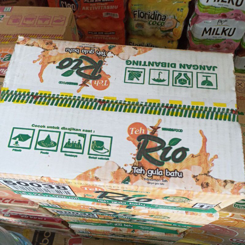 Jual Teh Rio - Teh Gula Batu - 1 dus isi 24 | Shopee Indonesia