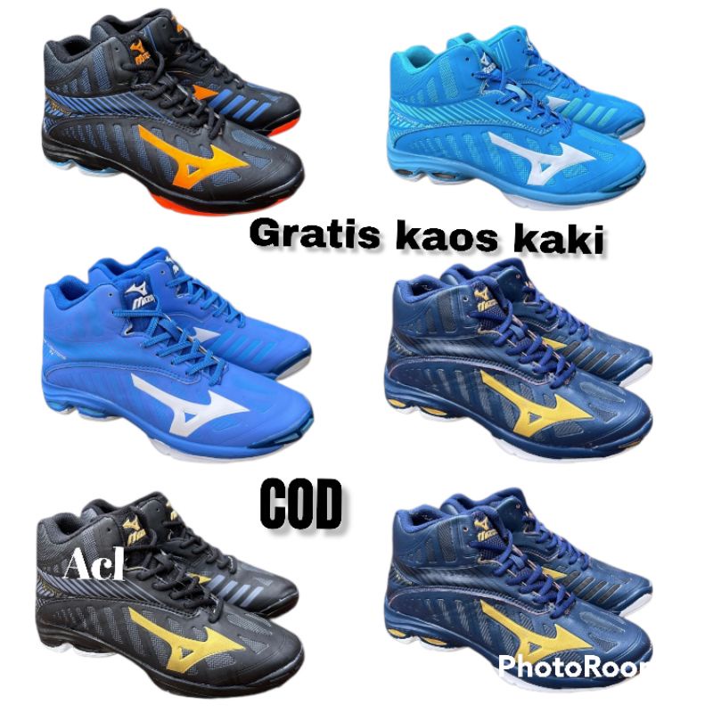 Sepatu Voli Mizuno WLZ mid Sepatu Volly Mizuno WLZ Sepatu Mizuno Wave  Lighting Z Mid WLZ Sepatu Voly Sepatu Voli Mizuno WLZ Sepatu Olahraga 