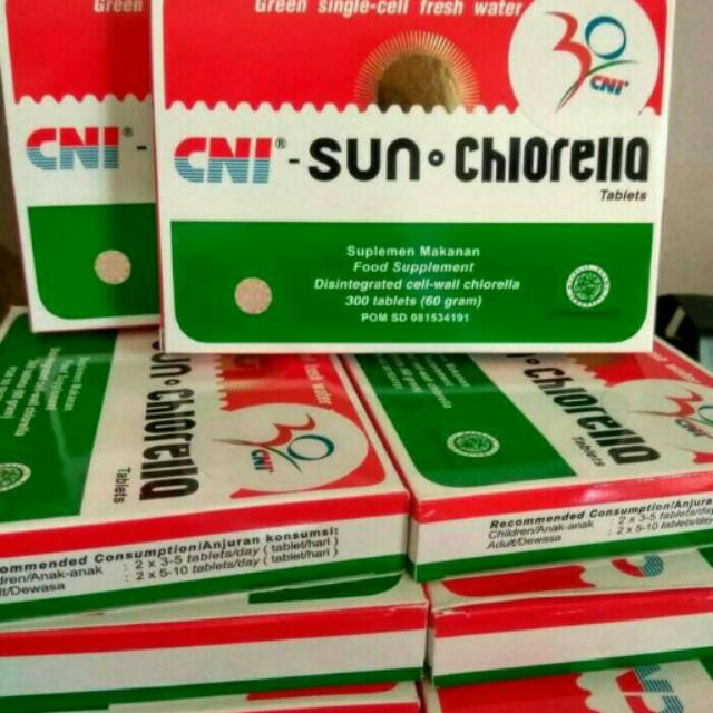 Jual Sun Chlorella Cni Original Isi 300 Tablet Shopee Indonesia