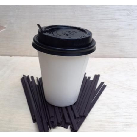 Jual Paper Cup / Papercup / Gelas Kertas Kopi POLOS 8oz + LID & STIRRER ...