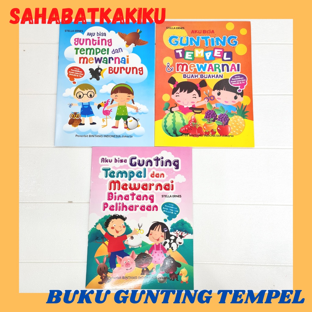 Jual Buku Aktifitas Gunting Tempel Dan Mewarnai | Shopee Indonesia