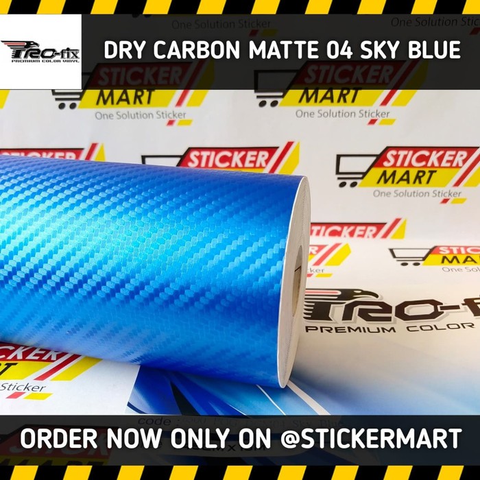 Jual Stiker Motor Carbon Blue lebar 45cm (Sticker Profix) | Shopee ...