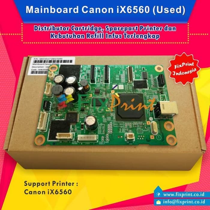 Jual Mainboard Canon ix6560- Motherboard Canon 6560- Board iX6560 Used ...