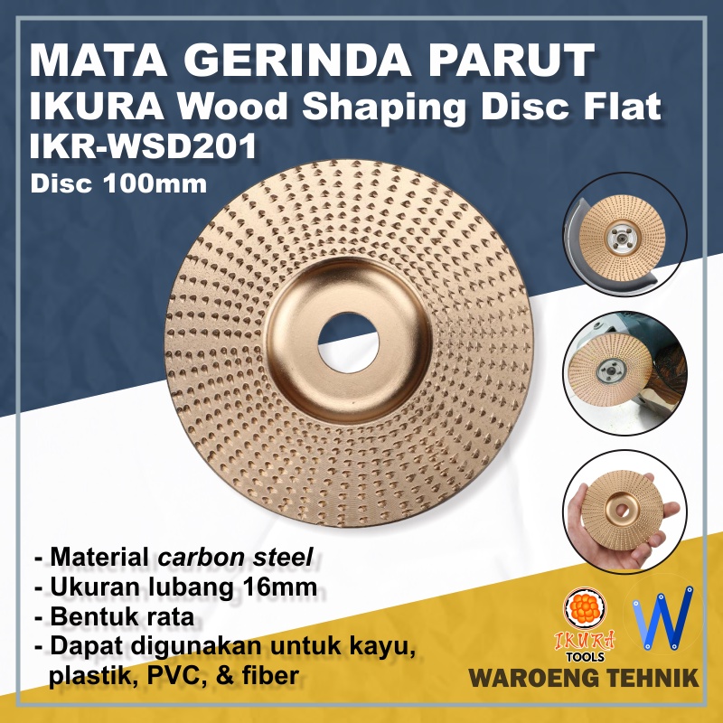 Jual Mata Gerinda Parut Rata Mm Untuk Kayu Ikr Wsd Wood Shaping Disc Flat Mm Shopee