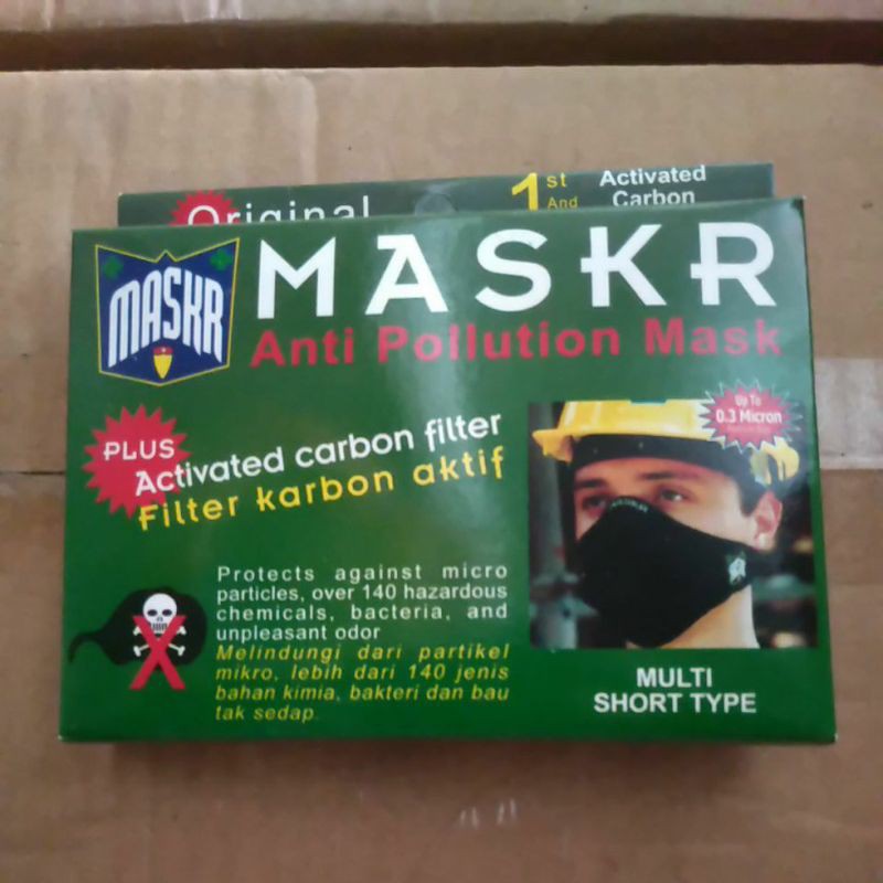 Jual Masker MASKR Filter Karbon Aktif SHORT - Anti Debu Polusi | Shopee ...