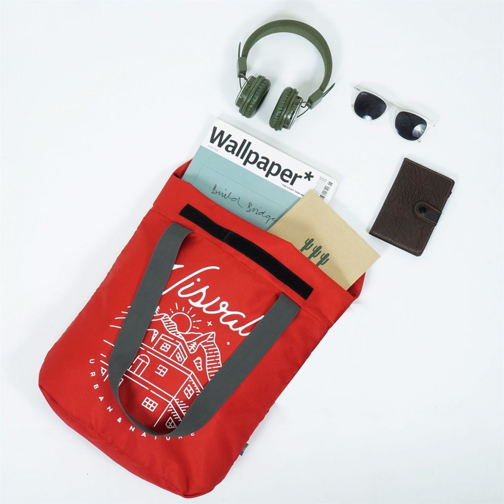 Jual Visval Tote Bag Shrivel Red | Shopee Indonesia