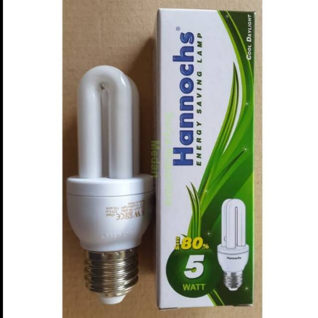 Jual Lampu Bohlam Hannochs Plc Watt U Jari Shopee Indonesia