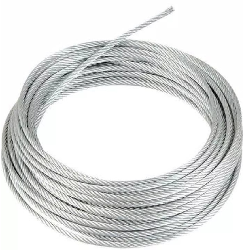 Jual WIRE ROPE DIAMETER 6 MM 6 X 12 GALVANISED RRT kawat seling ...