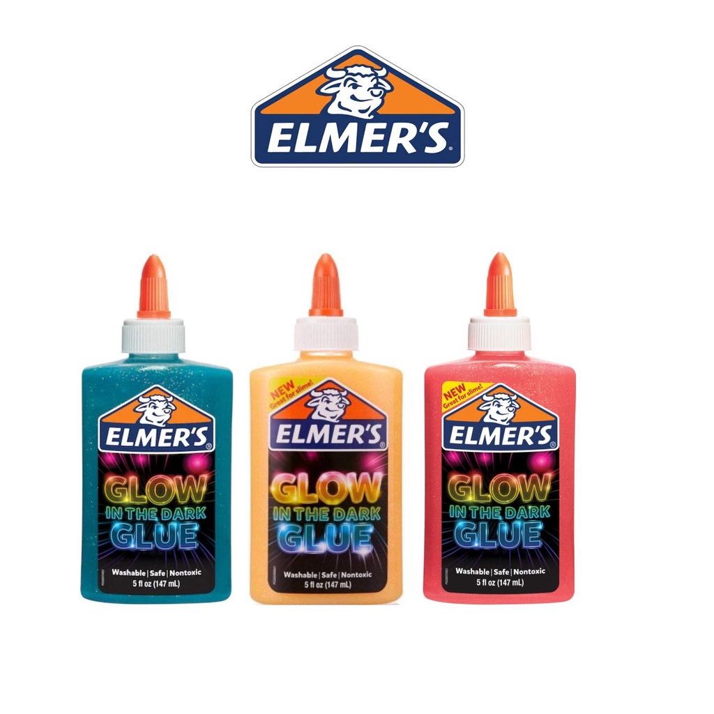 Jual ELMERS Glow in the dark Glue 147ml Lem Glow In the Dark Lem Nyala ...
