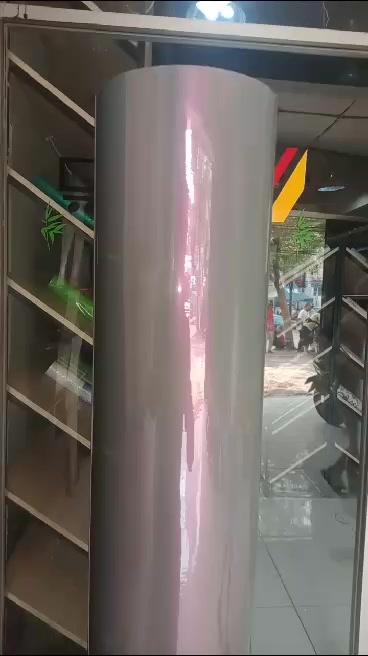 Jual Sticker Mobil Premium Car Wrap Flip Color Ash Grey Pink Glossy ...