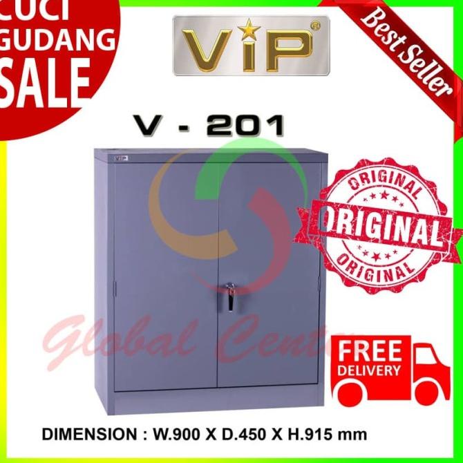 Jual Lemari Arsip Besi Vip 2 Pintu Kecil V 201 Kuat Kokoh Awet Ekonomis ...