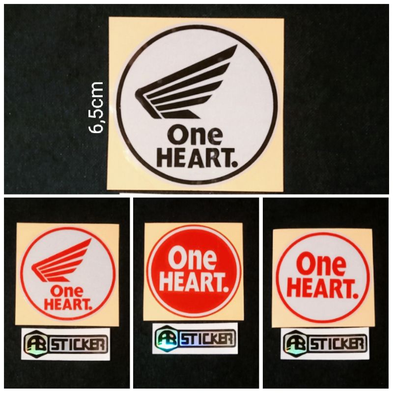 Jual STICKER ONE HEART BULAT CUTTING STICKER MOTOR | Shopee Indonesia