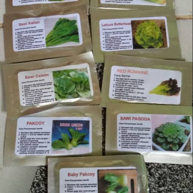 Jual Benih Sayuran Hidroponik 10jenis | Shopee Indonesia