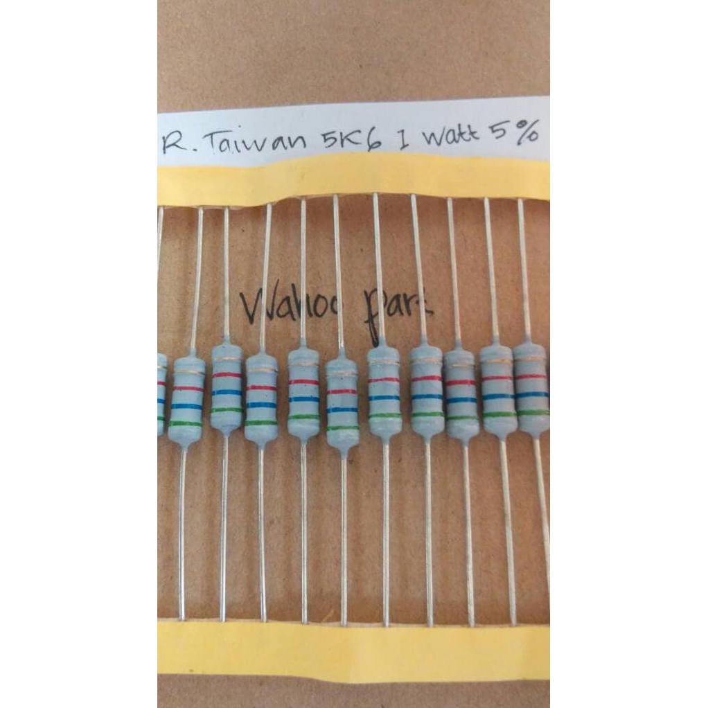 Jual Resistor 5K6 1 Watt 5% Taiwan Wahooo Ayo Order | Shopee Indonesia