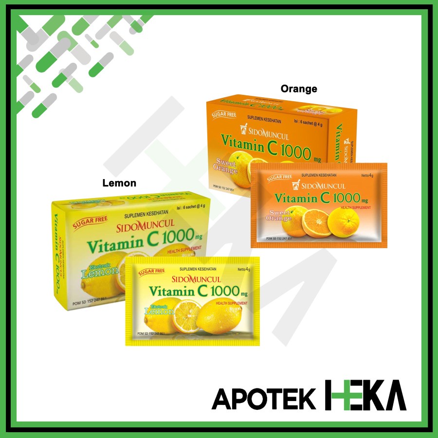 Jual Sidomuncul Vitamin C-1000 Dus isi 6 Sachet (BANDUNG) | Shopee