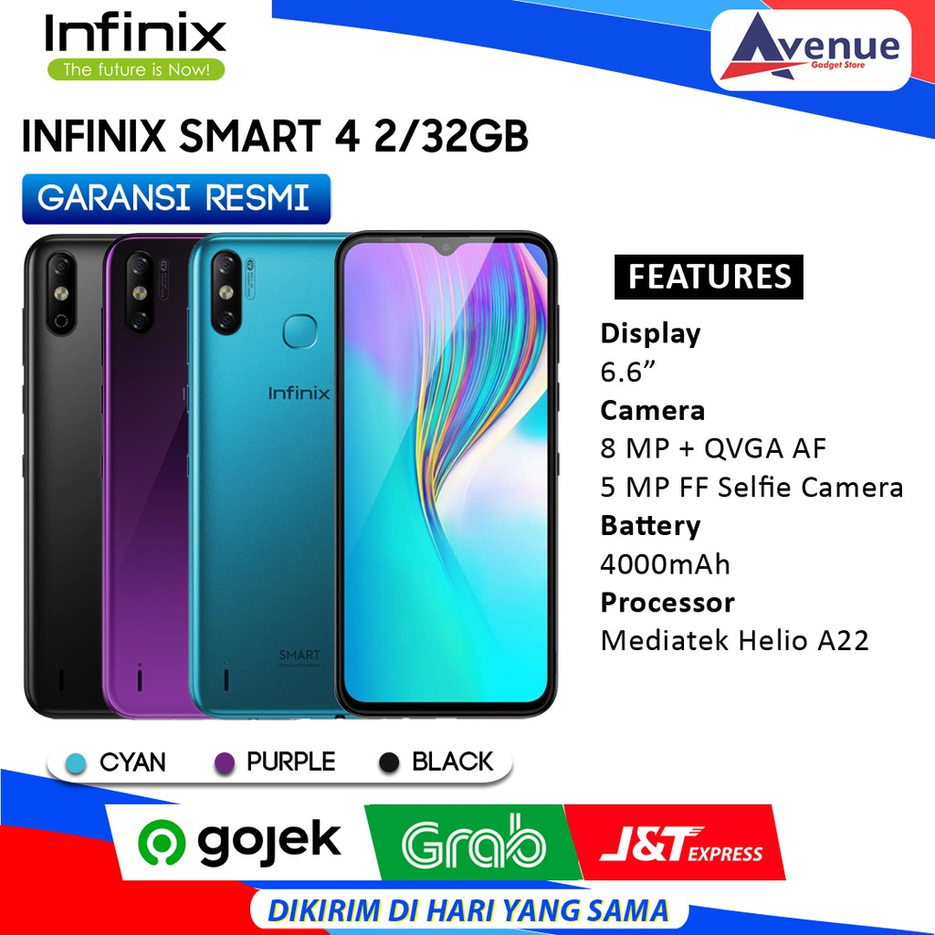 Jual HP INFINIX SMART 4 2/32GB PROMO MURAH | Shopee Indonesia