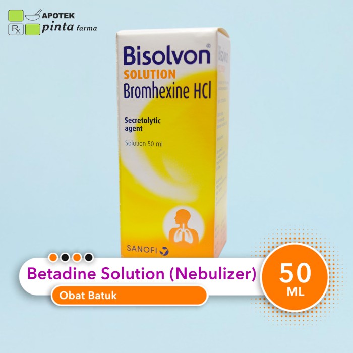 Jual Bisolvon Solution 50 Ml Untuk Nebulizer | Shopee Indonesia