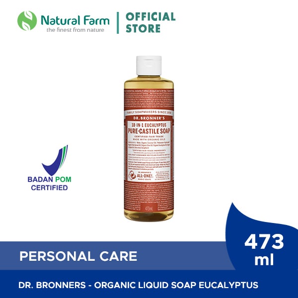 Jual Dr. Bronners Pure Castile Liquid Soap Eucalyptus - 473ml | Shopee ...