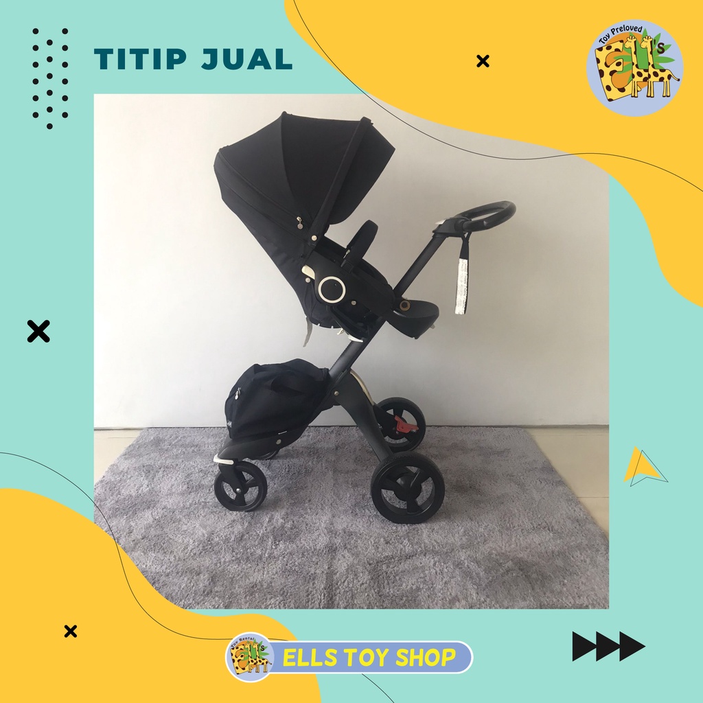 Jual STOKKE STROLLER XPLORY V4 TRUE BLACK LIMITED EDITION Shopee