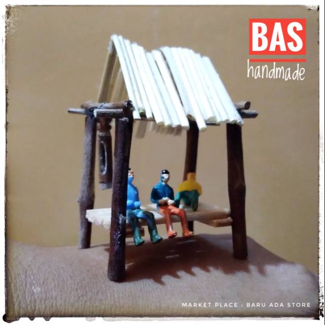 Jual Miniatur Pos Ronda Rumah Gubug Sawah | Shopee Indonesia