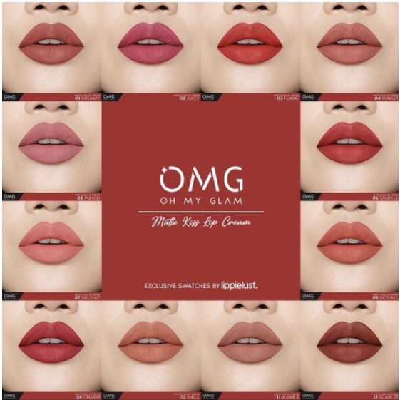 Jual OMG Oh My Glam Matte Kiss Lip Cream | Shopee Indonesia