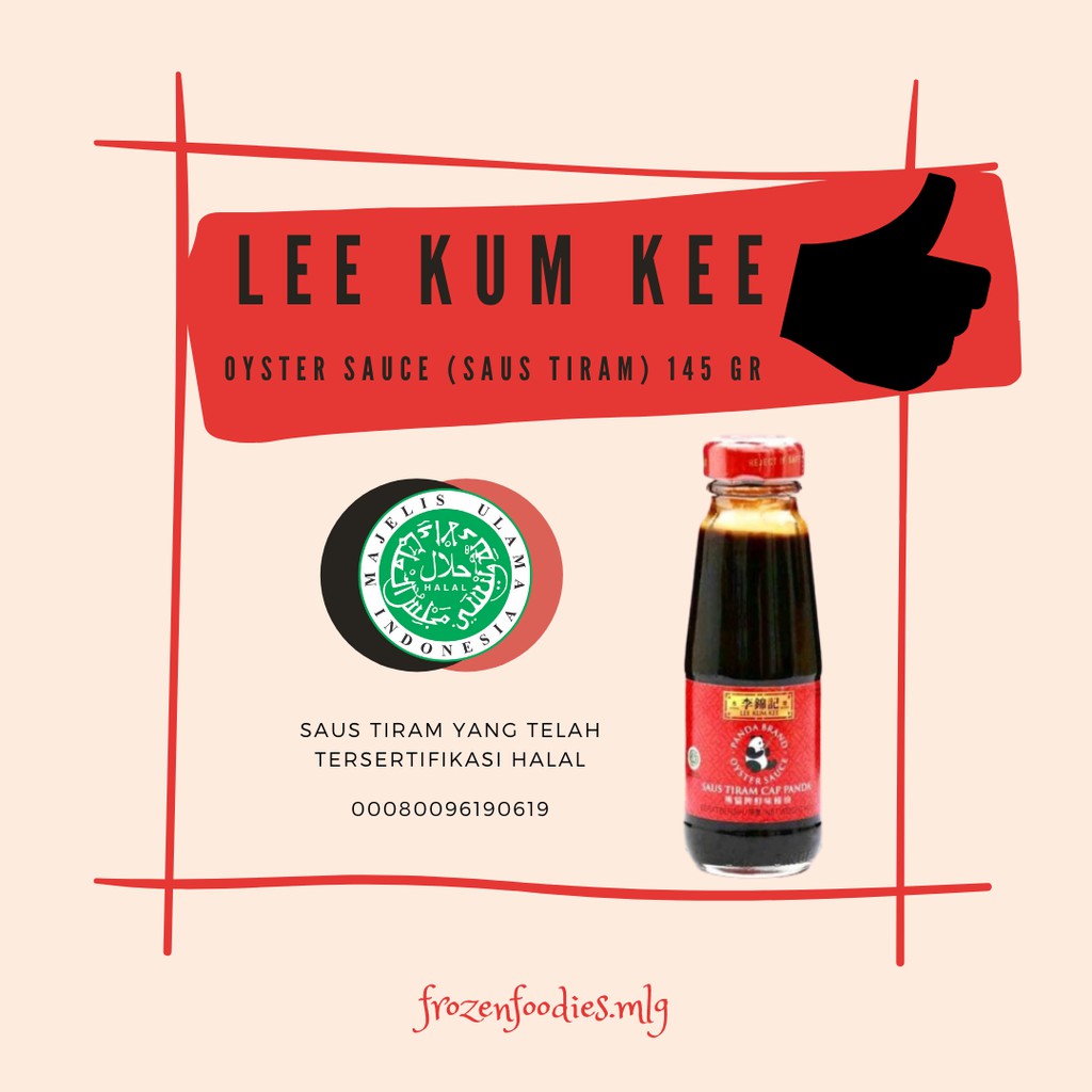 Jual Lee Kum Kee Saus Tiram Halal 145 gr (Oyster Sauce) Shopee Indonesia