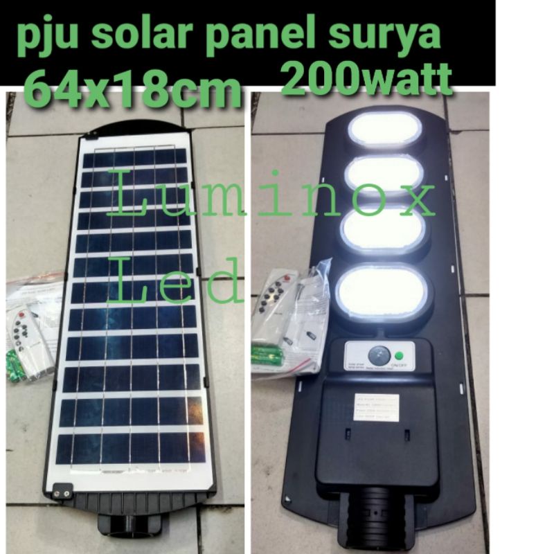 Jual lampu jalan tenaga surya 200w 200watt pju solar panel led 200 watt ...