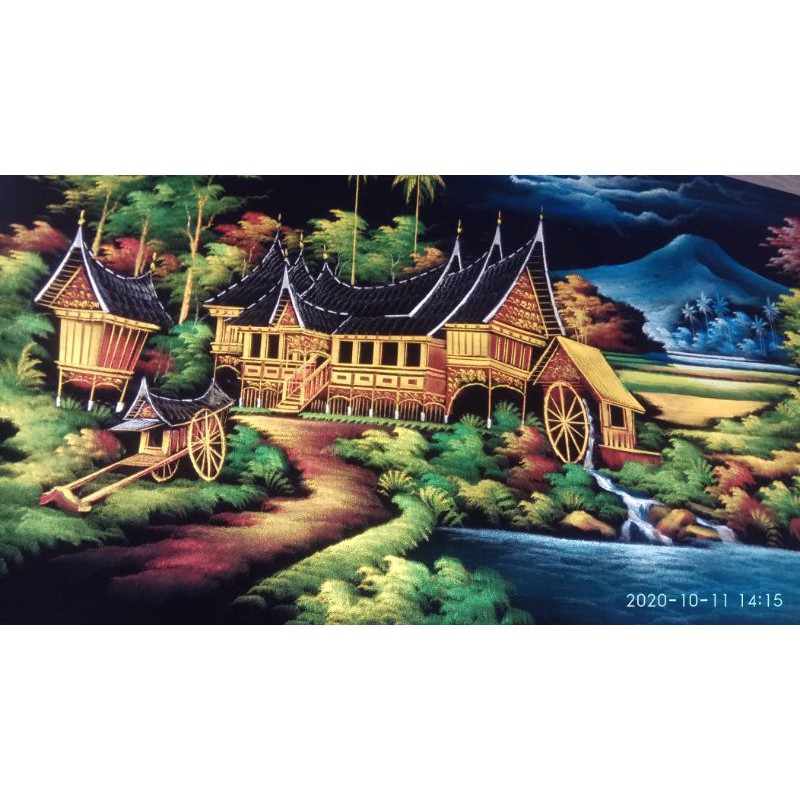 Jual Lukisan Rumah Gadang Shopee Indonesia