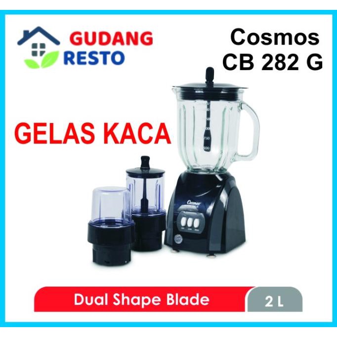 Jual COSMOS Blender CB 282 G / CB 282G 2L / 2 Liter Gelas Kaca CB282G ...