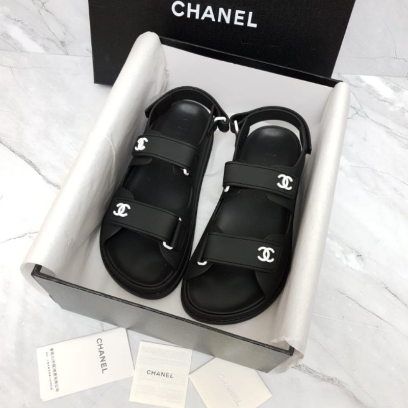 Jual SANDAL CHANEL DAD VELCRO BLACK SUPER MIRROR 1 1 LIKE ORIGINAL