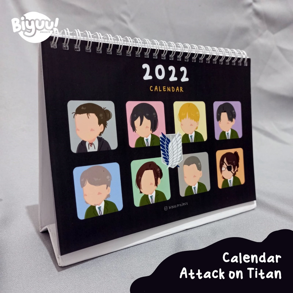 Jual [Pre Order] Kalender Tahun 2024 Attack on Titan Calendar 2024