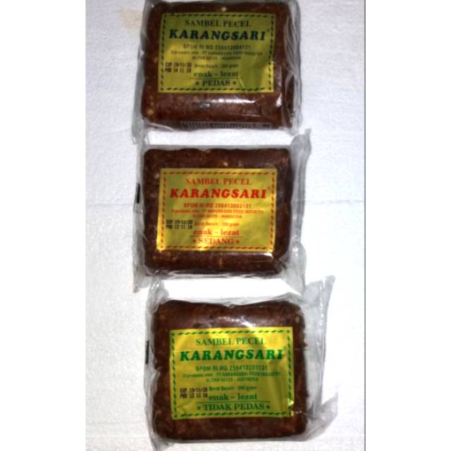 Jual Sambel Pecel Karangsari Isi Pcs X Gr Shopee Indonesia