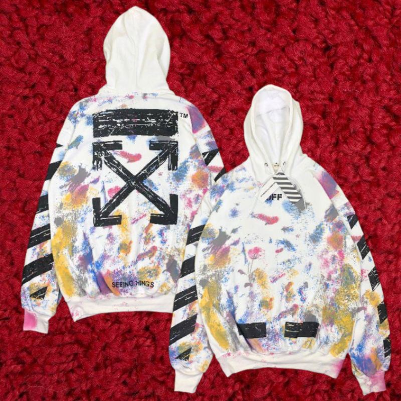 Off white discount galaxy parody hoodie