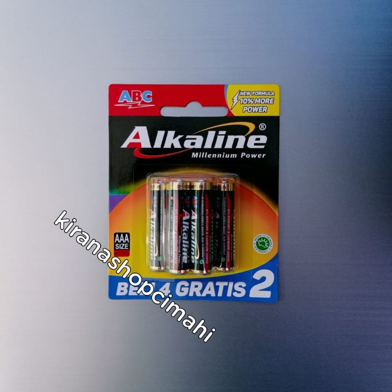 Jual Batre ABC Alkaline AAA Isi 6 Pcs / Baterai / Battery / Batu Abc A3 ...