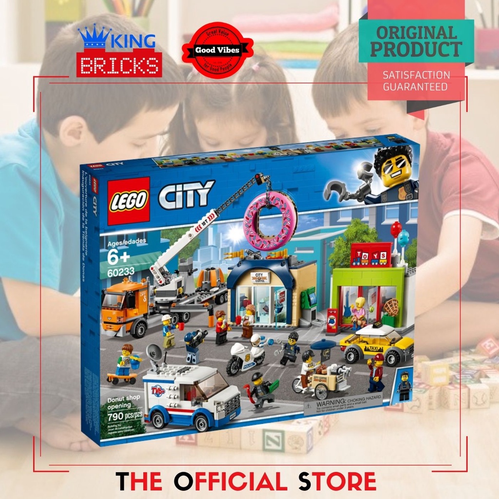 Jual LEGO Original CITY 60233 Donut Shop Opening - Mainan Anak Edukasi ...