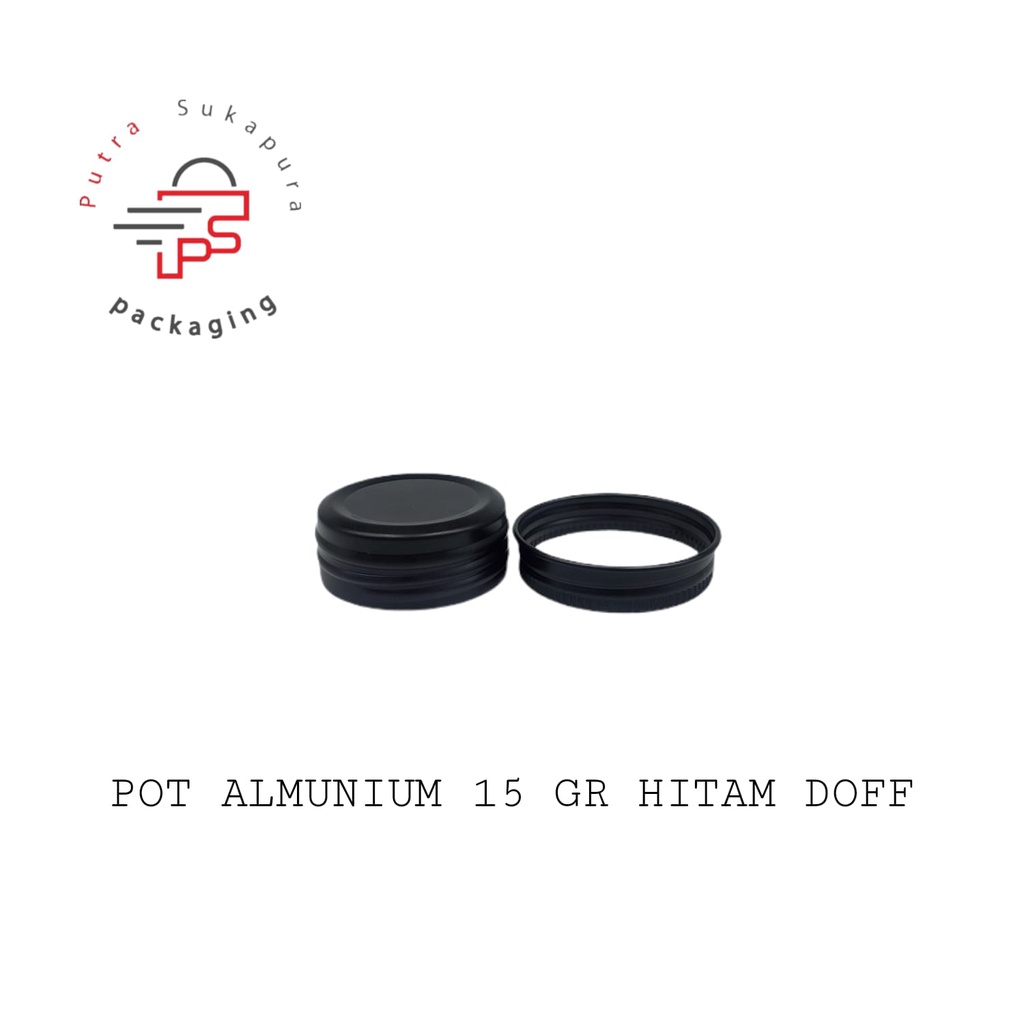 Jual pot kaleng 15gr / pot pomade 15gr /pot alumunium 15gr - silver dan ...